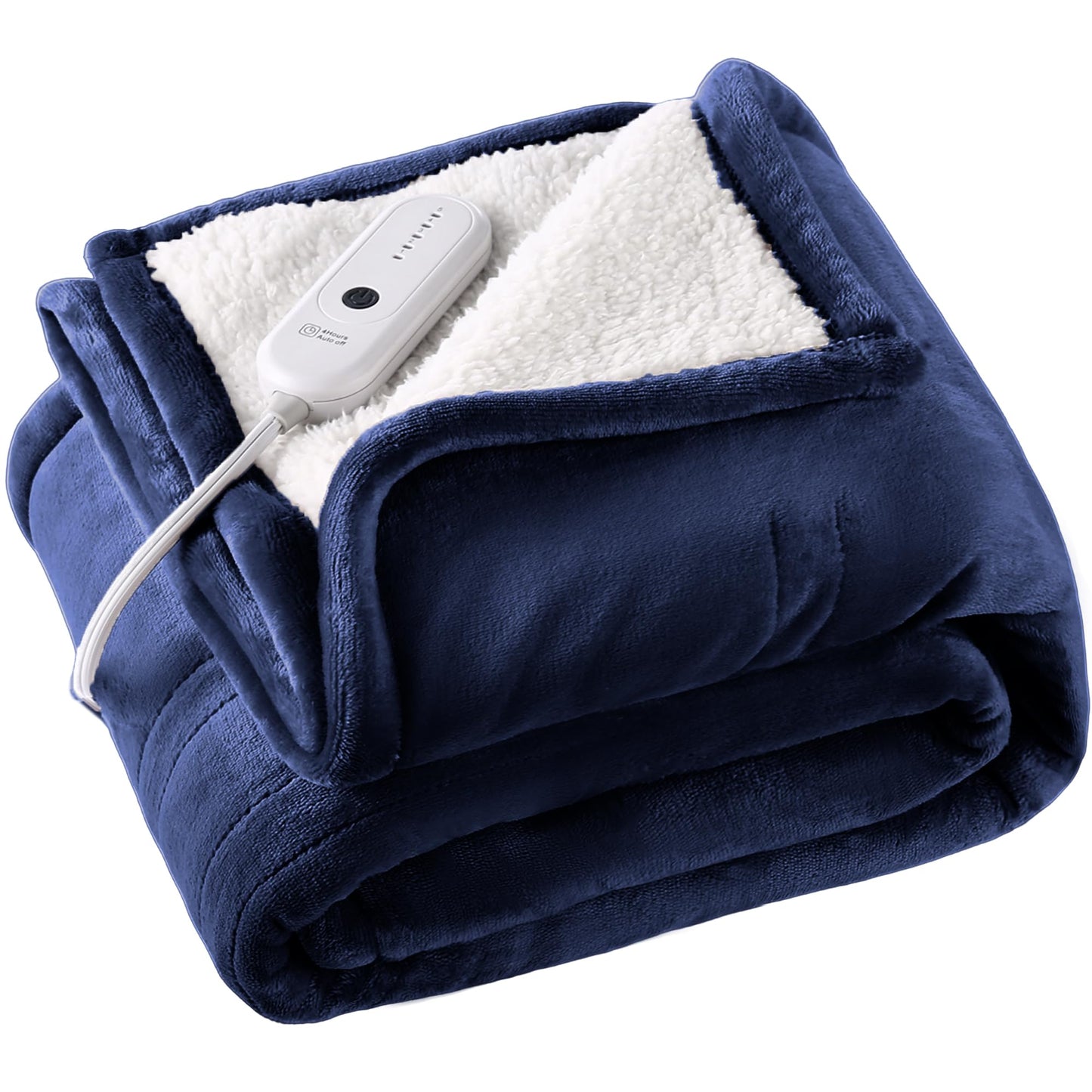 Electric Throw Blanket Heated Blanket Throw with 5 Heating Levels & 4 Hours Auto Off, 50"x60" Heated Throw Blanket with ETL & FCC Certification for Home Office, Machine Washable, Dark Gray