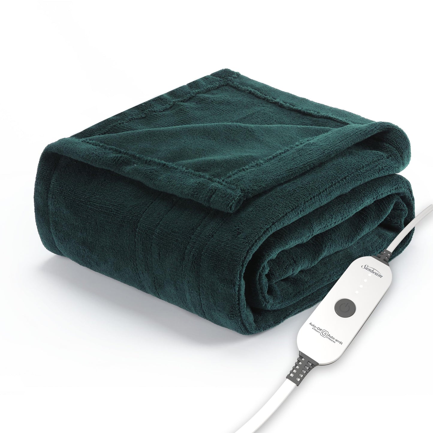 Sunbeam Royal Luxe Cabernet Heated Personal Throw / Blanket, Cozy-Warm, Adjustable Heat Settings