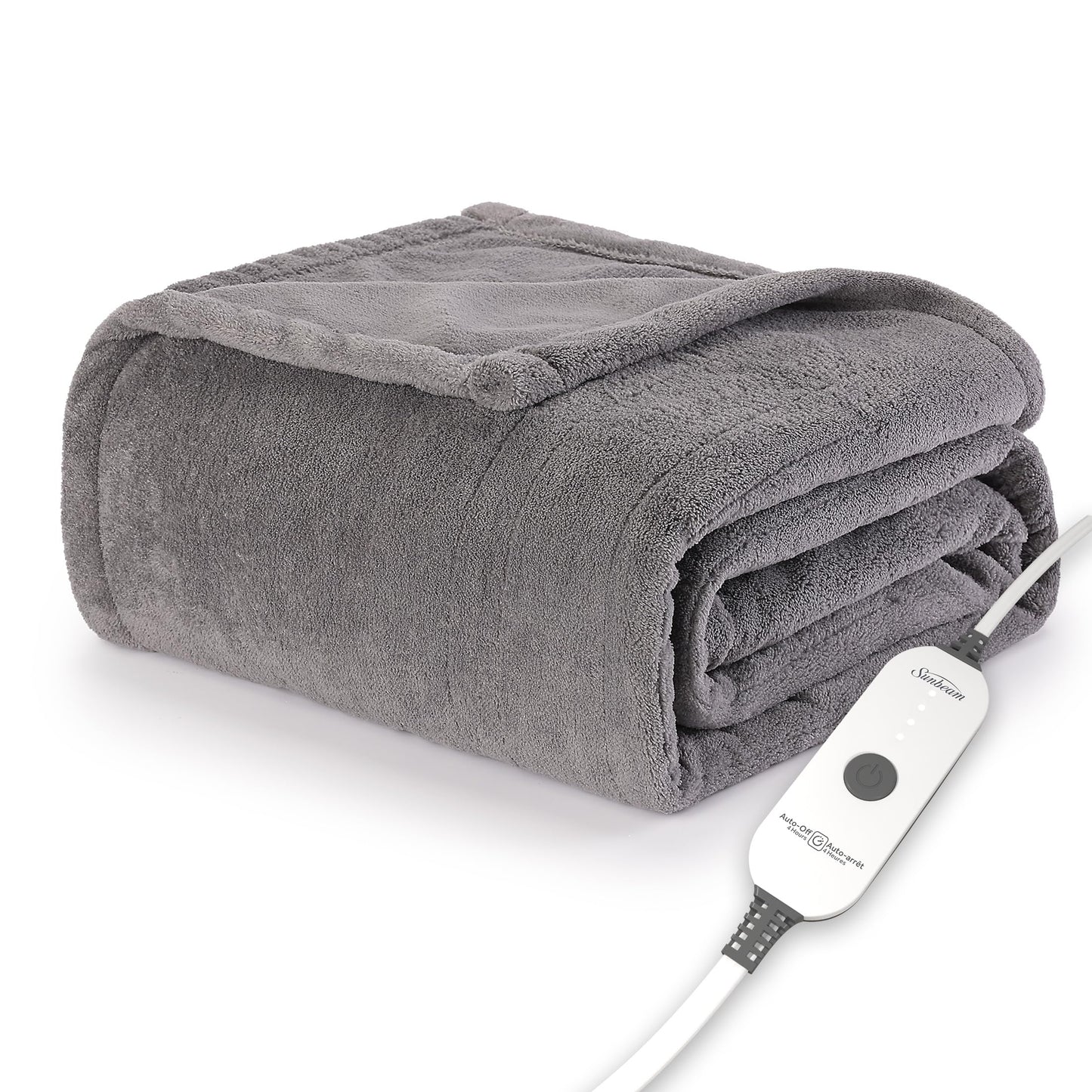 Sunbeam Royal Luxe Cabernet Heated Personal Throw / Blanket, Cozy-Warm, Adjustable Heat Settings