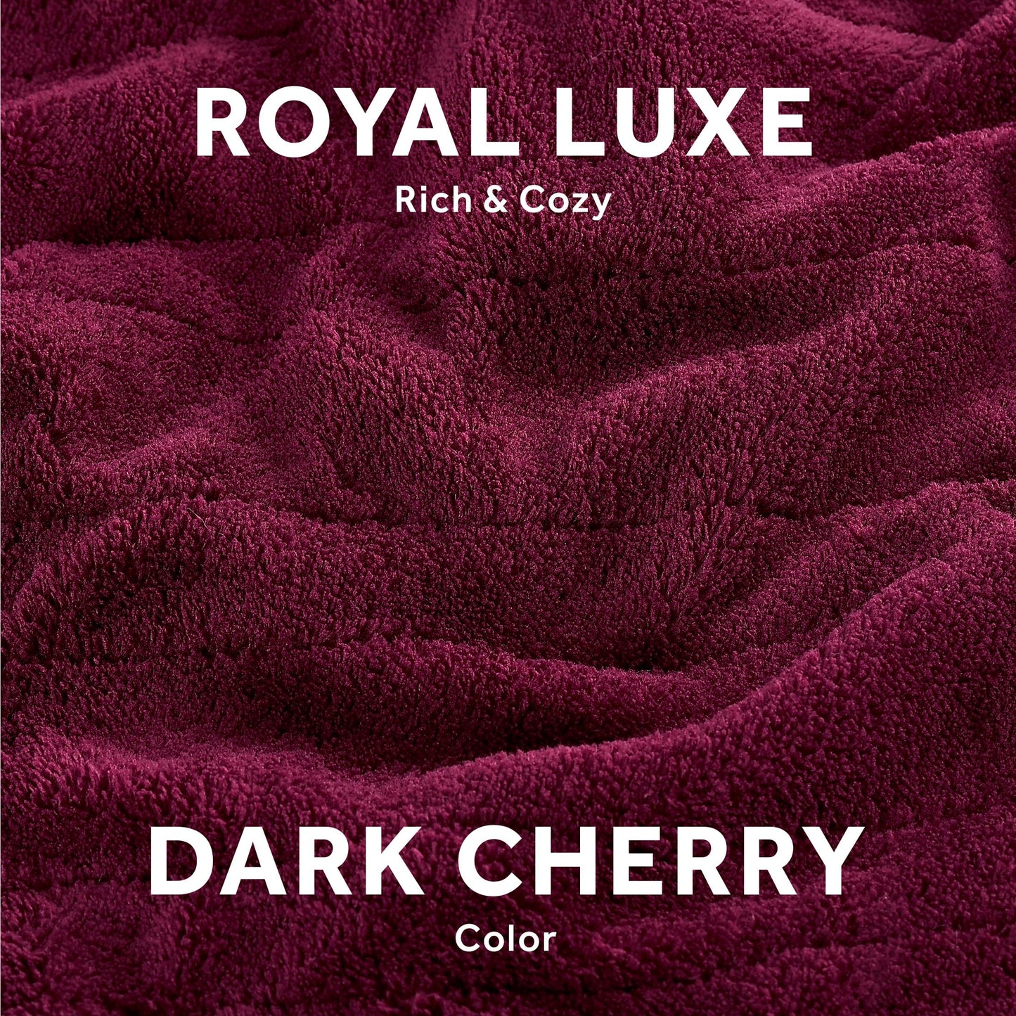 Sunbeam Royal Luxe Cabernet Heated Personal Throw / Blanket, Cozy-Warm, Adjustable Heat Settings